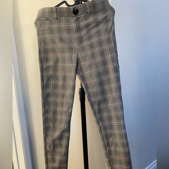 Zara plaid slim fit stretch pants. Women’s size 28. - Picture 1 of 2